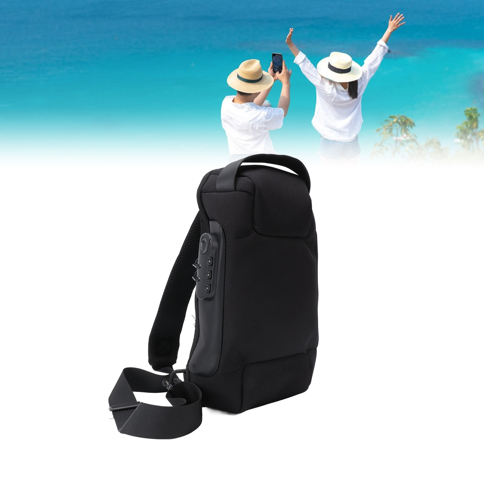 Sling Backpack Shoulder - Zaino a tracolla in tessuto Oxford