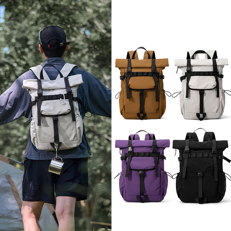 Canvas Backpack Casual - Nuovo zaino da viaggio espandibile da