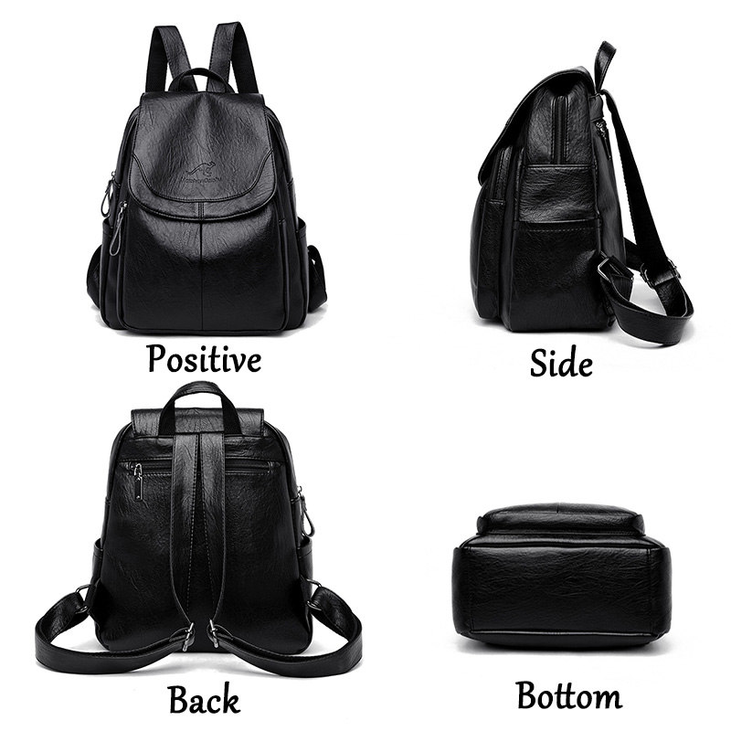 Leather Backpack Vintage - Zaino Vintage in Morbida Pelle per