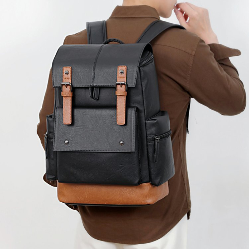 Leather Backpack Vintage - Nuovo Zaino Vintage in Pelle da