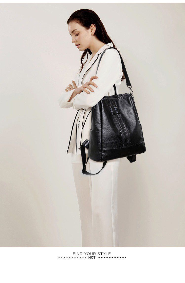 Zaino da donna in morbida pell - Leather Backpack Vintage recensione e prezzo