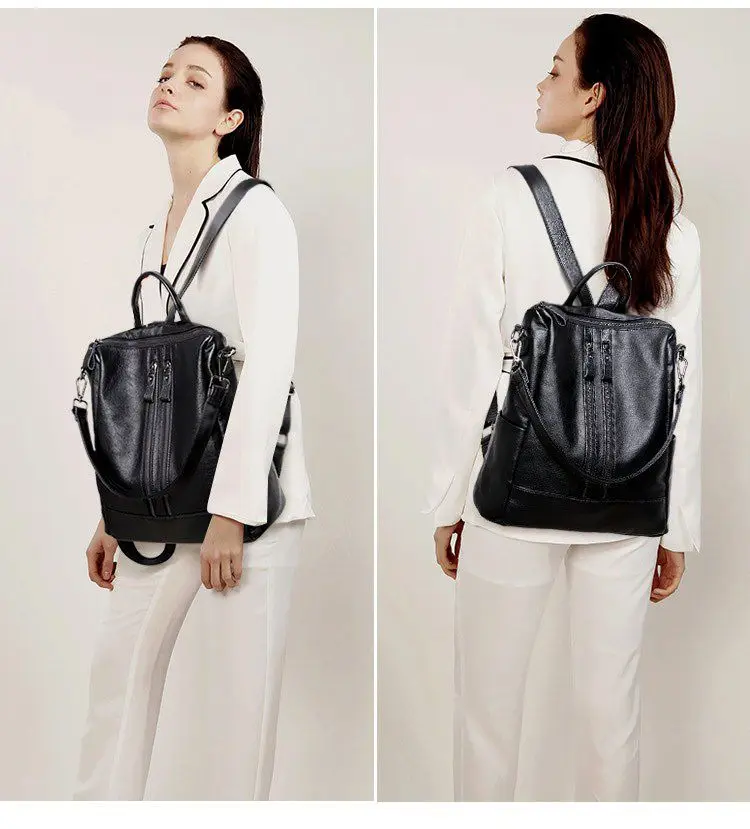 Zaino da donna in morbida pell - Leather Backpack Vintage recensione e prezzo
