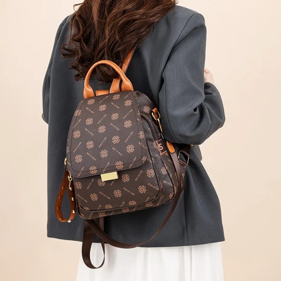 Zaino Retrò Stampato da Donna  - Leather Backpack Vintage recensione e prezzo