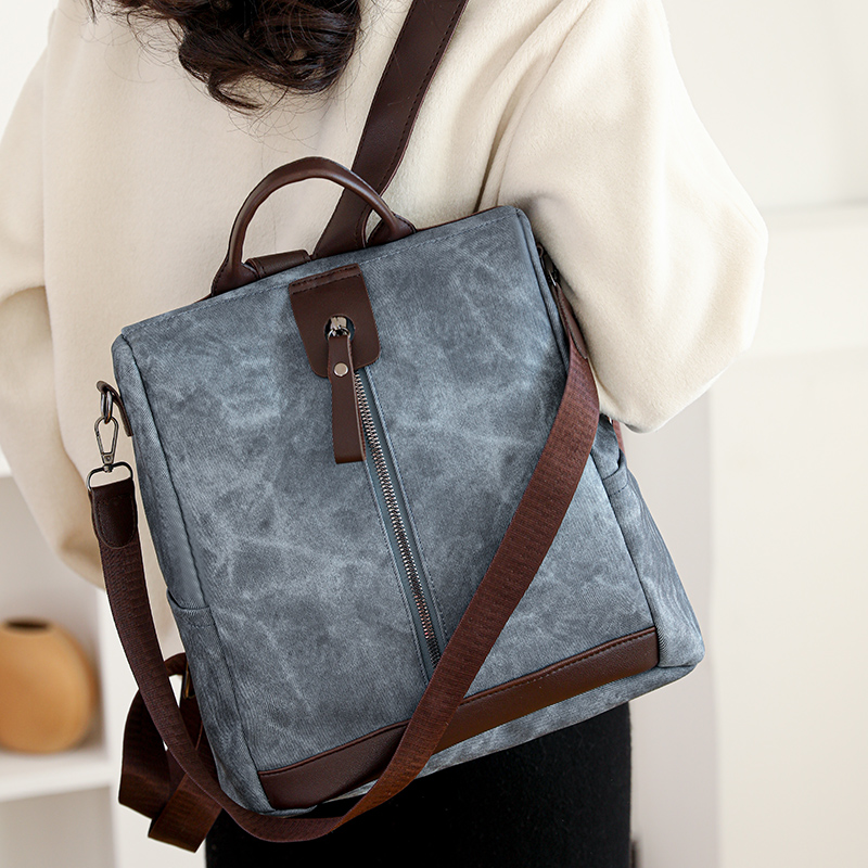 Zaino antifurto alla moda Zain - Leather Backpack Vintage recensione e prezzo