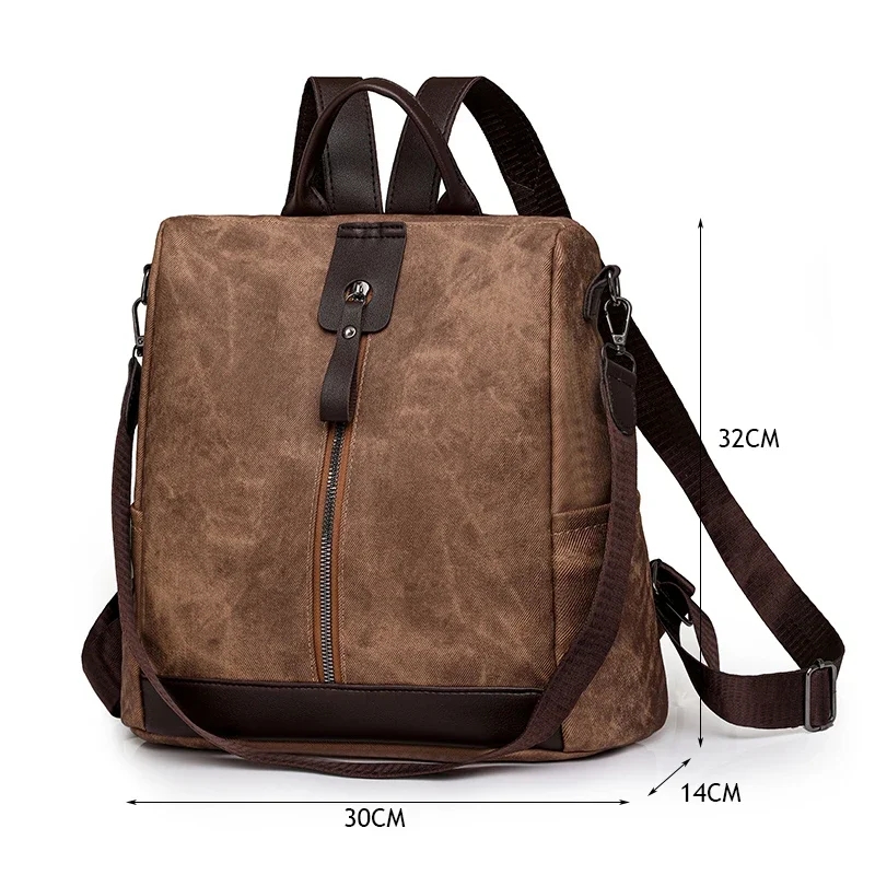Zaino antifurto alla moda Zain - Leather Backpack Vintage recensione e prezzo