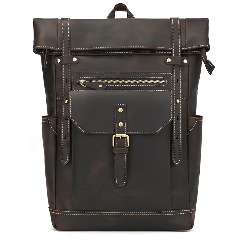 Zaino da uomo in pelle Crazy H - Leather Backpack Vintage recensione e prezzo