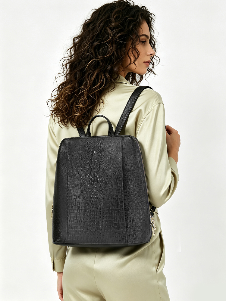Zency Zaino da donna in pelle  - Leather Backpack Vintage recensione e prezzo